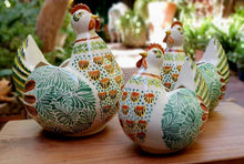 Chicken Figure Decorative Vase Set(3) pieces MultiColors