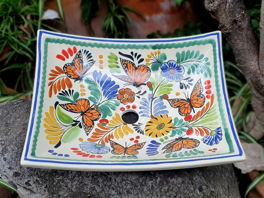 Butterfly Sink Wave Oval 17.3 L x 13.8 W x 5.3 in H MultiColors