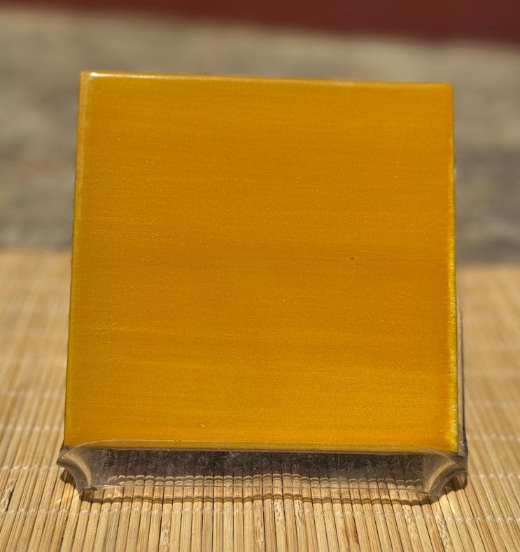 Yellow Tile for Decor Wall - Brush Painted