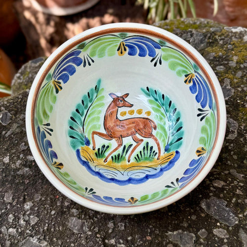 Deer baby Cereal/Soup Bowl 16.9 Oz Multicolor