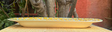 CowBoy Oval Long Plate 17.3x5.5 in Yellow Colors