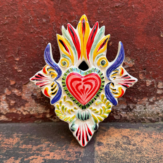 Ornament Large Heart Flat MultiColors