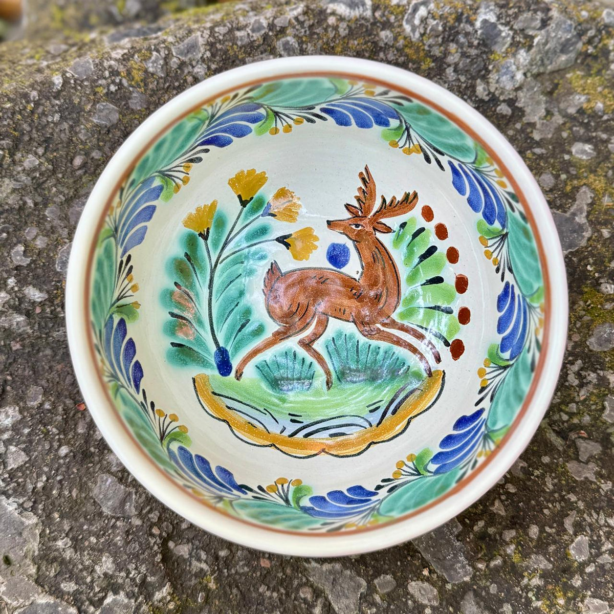 Deer Cereal/Soup Bowl 16.9 Oz Multicolor