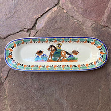 CowGirl Oval Long Plate 17.3*5.5" MultiColors