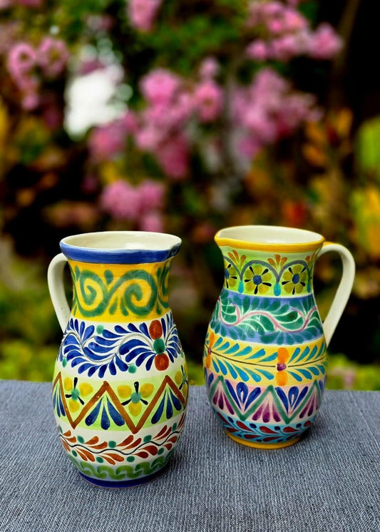 Milk Pitcher 33.8 Oz Set of 2 Happy BordersWater PitcherGorky Gonzalez Store240814 - 10