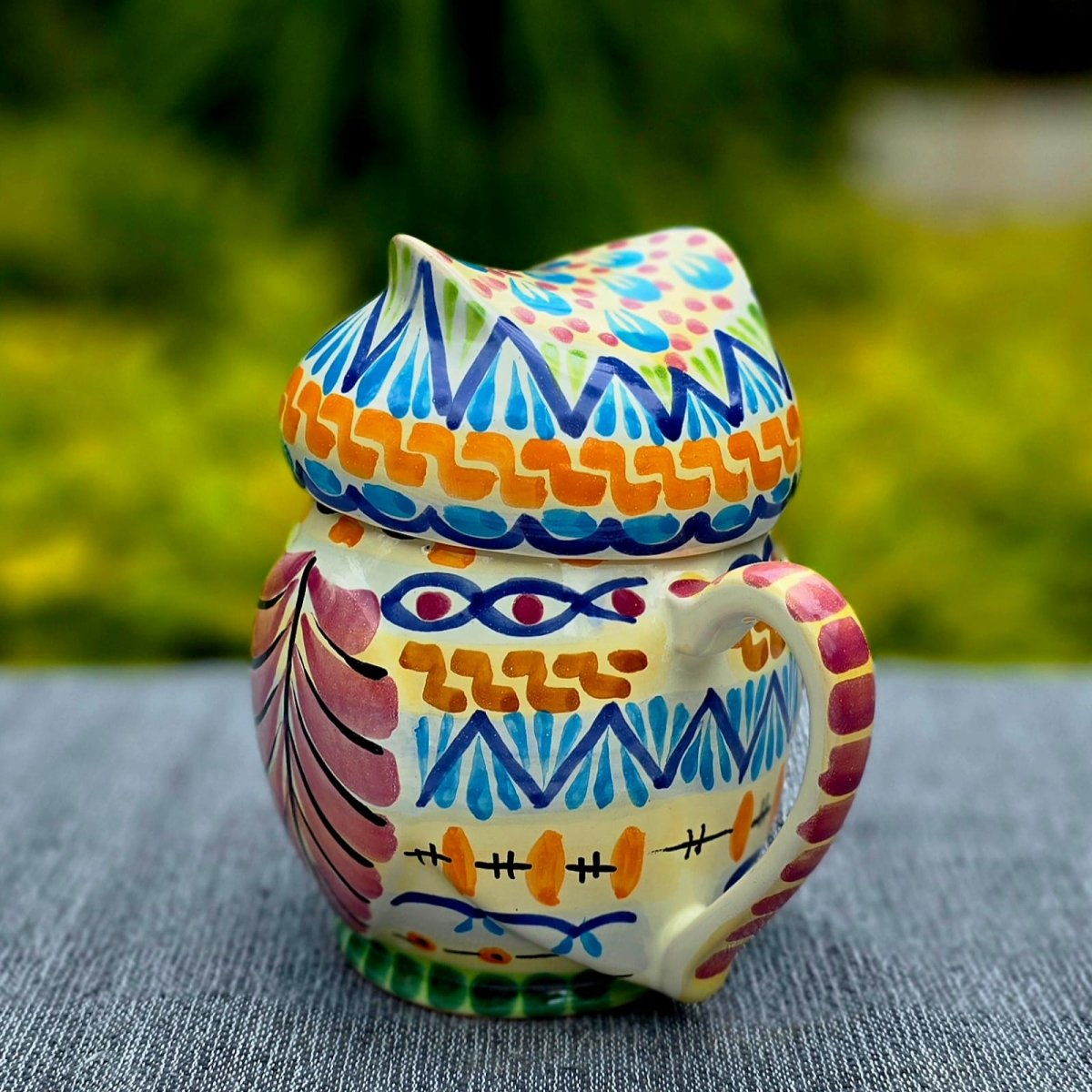 Owl Tea Pot 6.7" Hight Happy BordersTea PotGorky Gonzalez Store240809 - 04