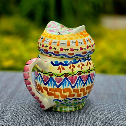 Owl Tea Pot 6.7" Hight Happy BordersTea PotGorky Gonzalez Store240809 - 05