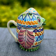 Owl Tea Pot 6.7" Hight Set of 2 Happy Borders