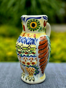 Owl Water Pitcher 9" Hight 40 Oz Happy Borders