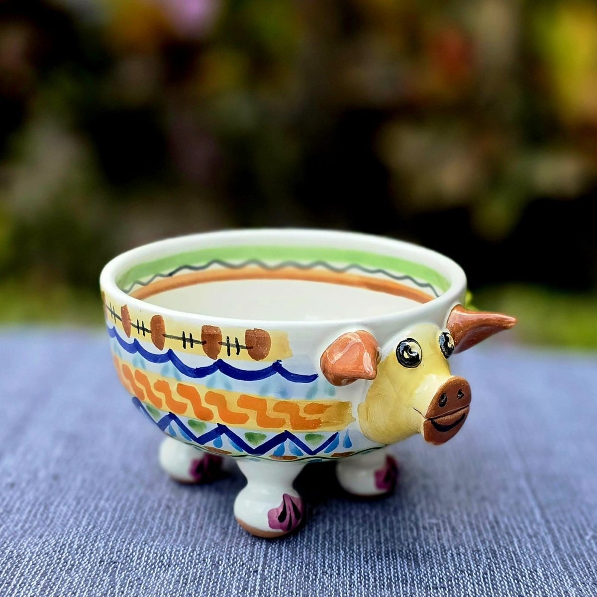 Piggy Molcajete Bowl Happy BordersMolcajeteGorky Gonzalez Store240727 - 01