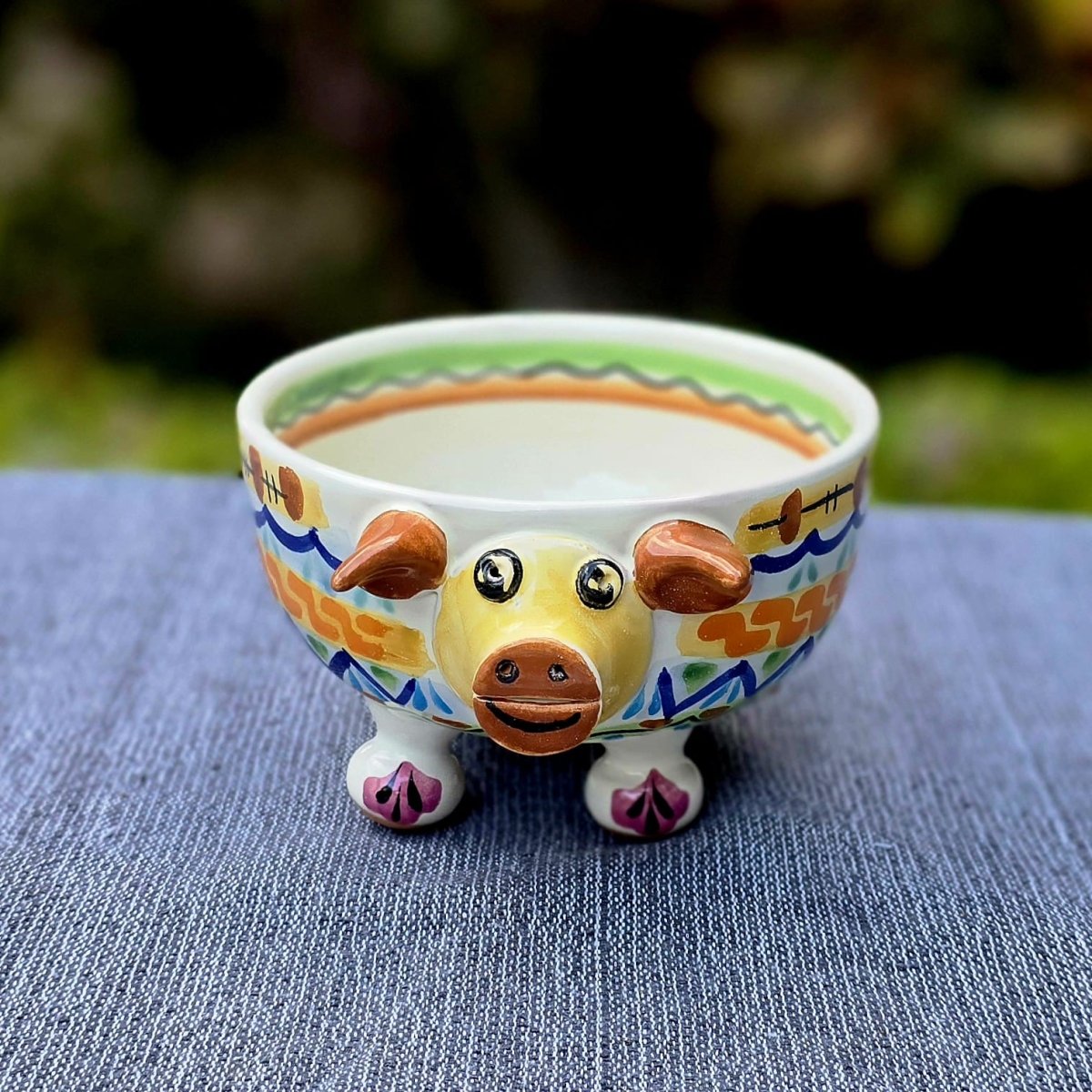 Piggy Molcajete Bowl Set of 3 Happy BordersMolcajeteGorky Gonzalez Store240727 - 19