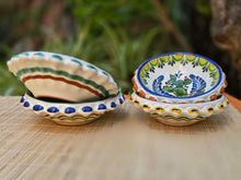 Prickly pear and LongHorn Flower Shape Mini Snack Bowl 5 in D - Set of 4 - MultiColors