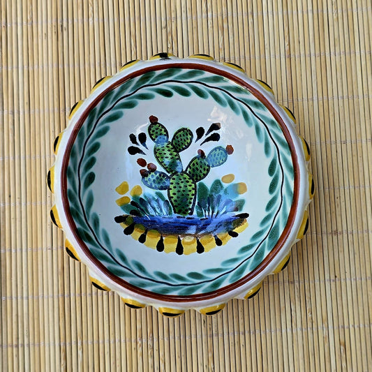 Prickly pear Flower Shape Mini Snack Bowl 5 in D MultiColors