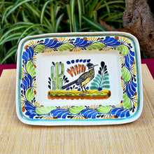 Cuenco rectangular para peces, 11 x 7,9 pulgadas, multicolor 