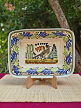 Cuenco rectangular para peces, 11 x 7,9 pulgadas, multicolor 