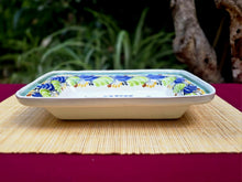 Cuenco rectangular para peces, 11 x 7,9 pulgadas, multicolor 