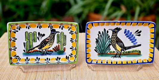 Roadrunner Mini Rectangular Tray 3.9 X 5.5" Set of 2(Pieces) Multicolors - A