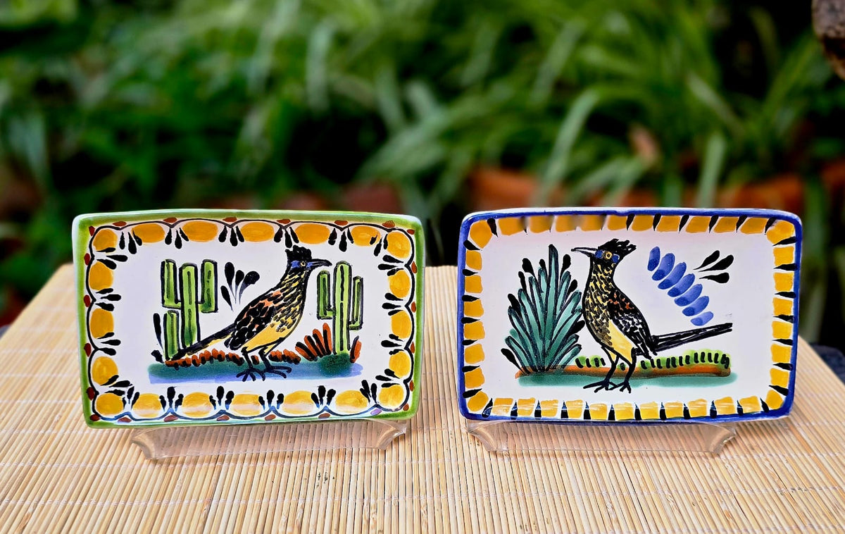 Roadrunner Mini Rectangular Tray 3.9 X 5.5" Set of 2(Pieces) Multicolors - A