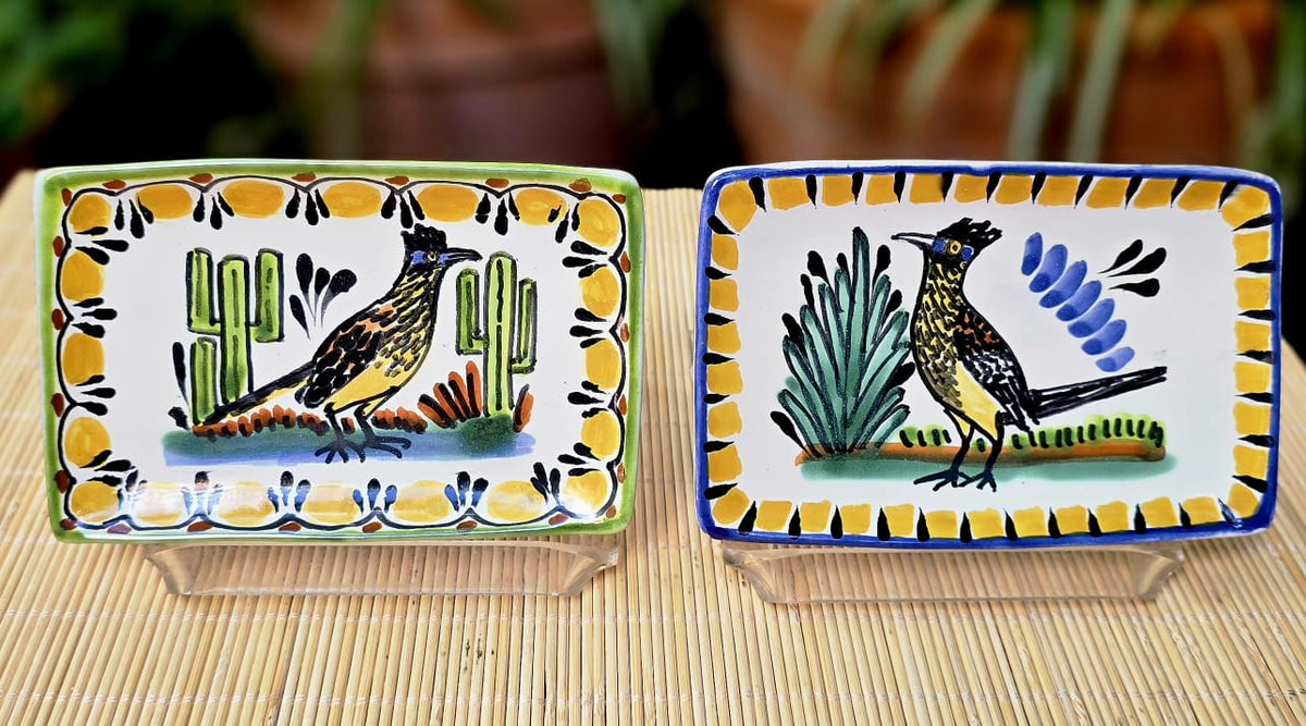 Roadrunner Mini Rectangular Tray 3.9 X 5.5" Set of 2(Pieces) Multicolors - A