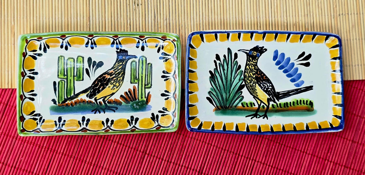 Roadrunner Mini Rectangular Tray 3.9 X 5.5" Set of 2(Pieces) Multicolors - A