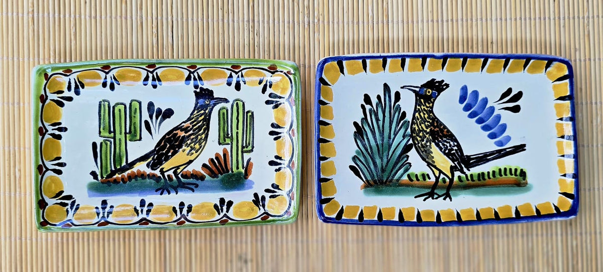 Roadrunner Mini Rectangular Tray 3.9 X 5.5" Set of 2(Pieces) Multicolors - A