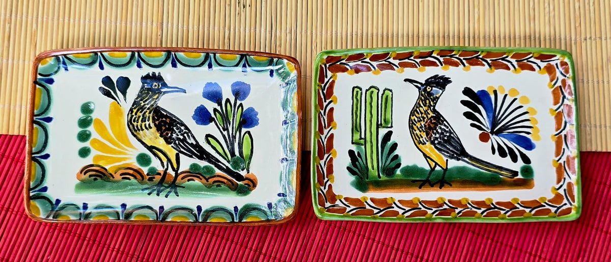 Roadrunner Mini Rectangular Tray 3.9 X 5.5" Set of 2(Pieces) Multicolors - B