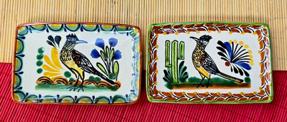 Roadrunner Mini Rectangular Tray 3.9 X 5.5" Set of 2(Pieces) Multicolors - B