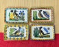 Roadrunner Mini Rectangular Tray 3.9 X 5.5" Set of 4(Pieces) Multicolors