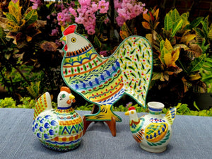 Rooster Set of 3 Pieces - Happy BordersCandle HolderGorky Gonzalez Store240814 - 20