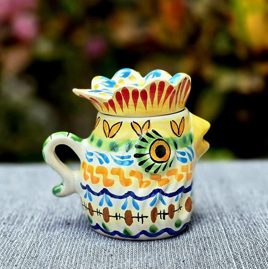 Rooster Sugar Bowl 4.3 in H Happy BordersCreamerGorky Gonzalez Store240815 - 02