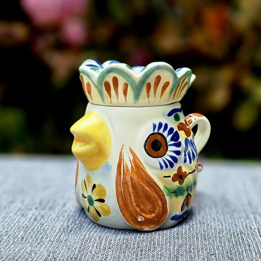 Rooster Sugar Bowl 4.3 in H Happy BordersCreamerGorky Gonzalez Store240815 - 03