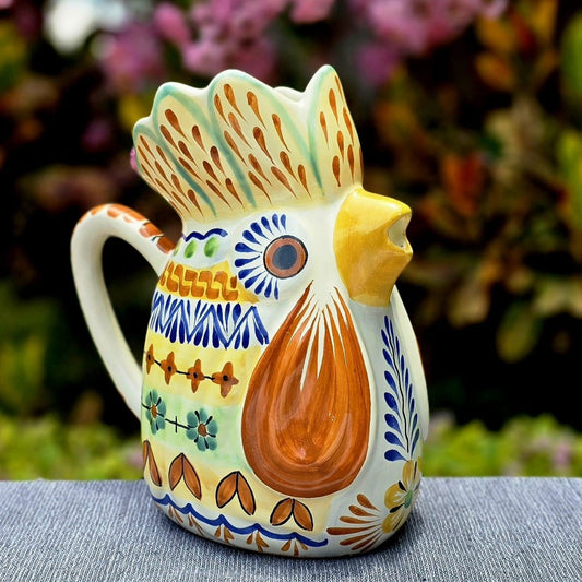 Rooster Water Pitcher 10" Height 54 Oz Happy BordersWater PitcherGorky Gonzalez Store240410 - 04
