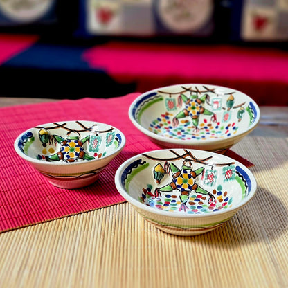Piñata Bowl Set of 3 MultiColors