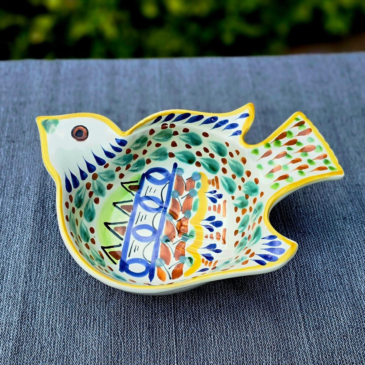 Set of Two Bird Shape Snack Bowl and Two Snack Plate Happy BordersCereal BowlGorky Gonzalez Store240726 - 16