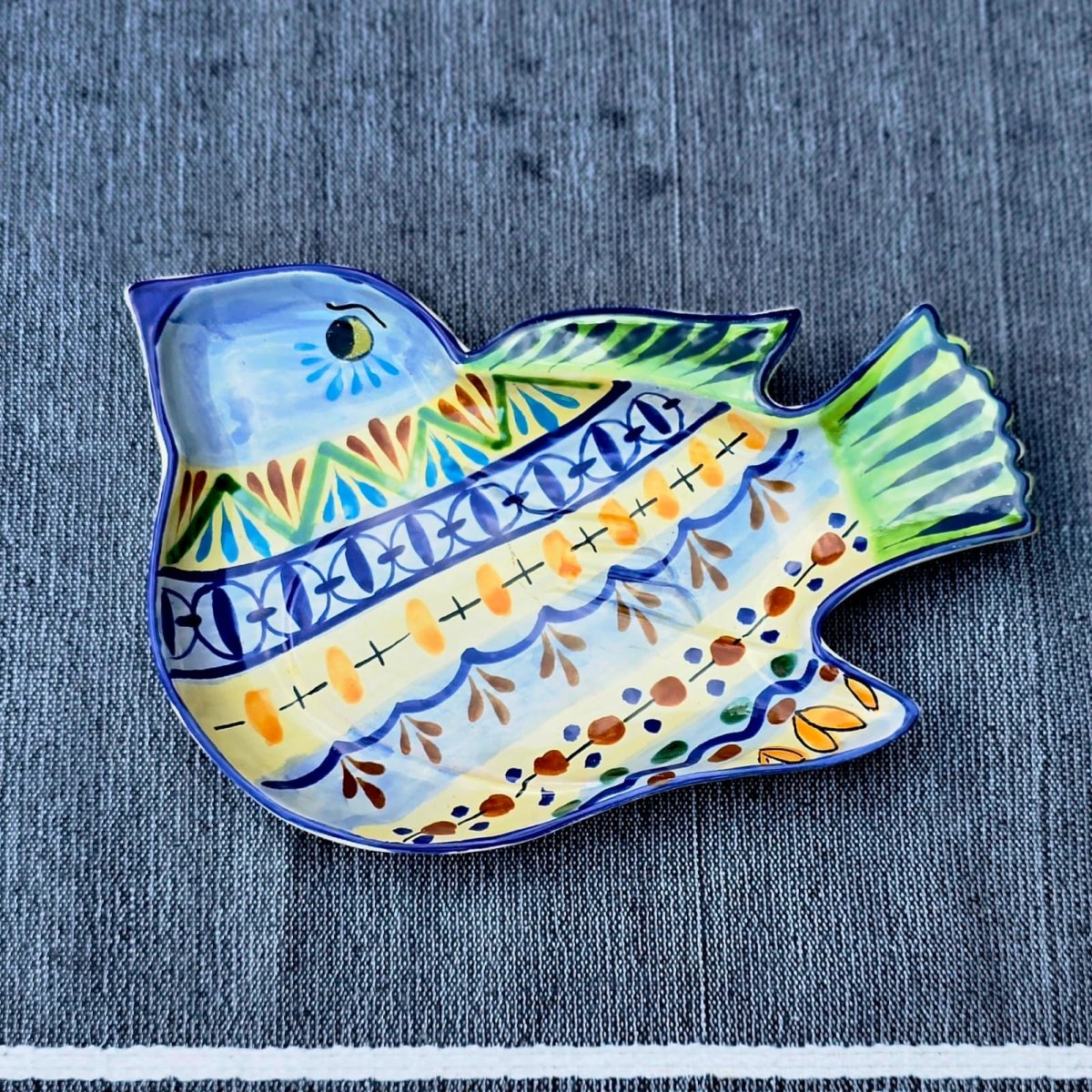 Set of Two Bird Shape Snack Bowl and Two Snack Plate Happy BordersCereal BowlGorky Gonzalez Store240726 - 16