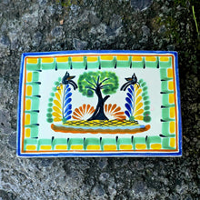 Bandeja para Árbol Wave Rectangular 7.9 X 5.3" Colores Amarillo-Verde 