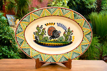 Turkey Serving Oval Platter MultiColors