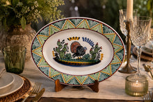 Turkey Serving Oval Platter MultiColors