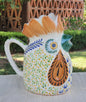 Rooster Water Pitcher 10" Height 54 Oz MultiColors - C