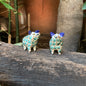 Juego de salero y pimentero Wild Pig colores verdes 