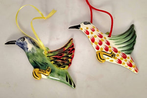 Ornament Colibri Set of 2 Multi-colors