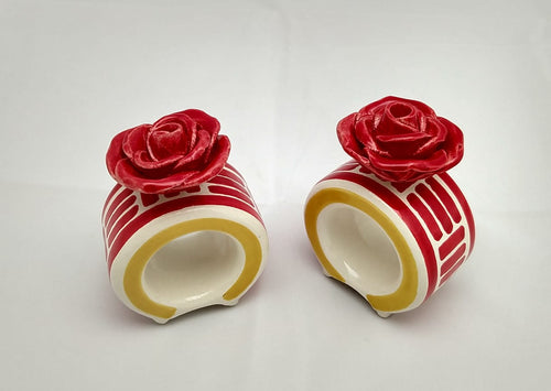 Napking Ring Round Set of 2 Rosa Figure