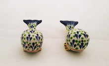 Whale Salt and Pepper Shaker Set Blue-Green Colors