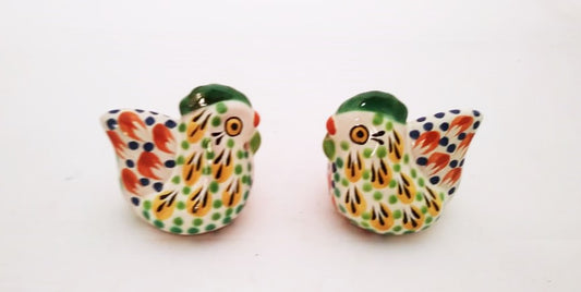 Hen Salt and Pepper Shaker Set Yellow-Terracota Colors