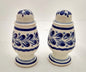 Spinning Salt and Pepper Shaker Set Blue Colors