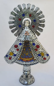 Lady of San Juan Brass 18.9" H