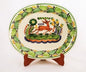 Deer Decorative / Serving Semi Oval Platter / Tray 16.9x13.4 in MultiColors