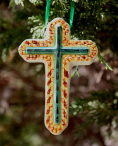 Ornament Cross Set of 3 Multi-colors