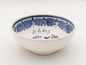 Fox Cereal/Soup Bowl 16.9 Oz Blue and White