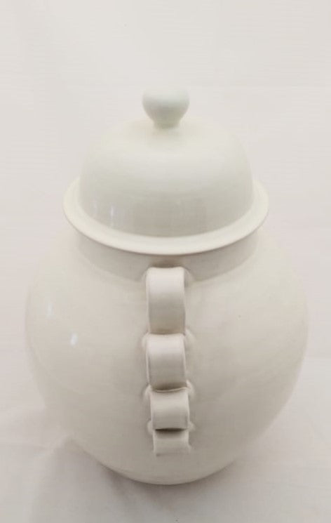 Decorative Vase Large Gto Jar 16.5" H White